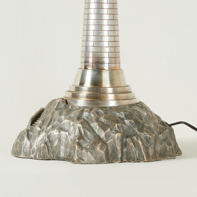 Antique Lighthouse Sculpture or Model With Light For Sale - Image 10 of 10
