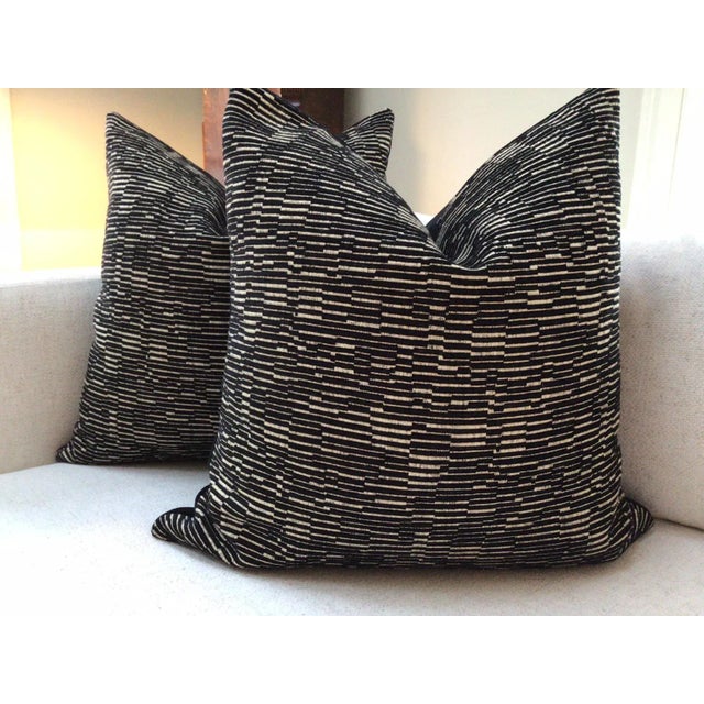 Contemporary Manuel Canovas Marzac in Noir Pillows- a Pair For Sale - Image 4 of 5