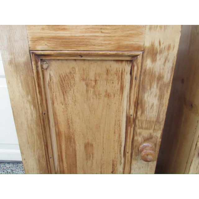 Pair of Antique English Rustic Pine Nightstands For Sale - Image 17 of 17