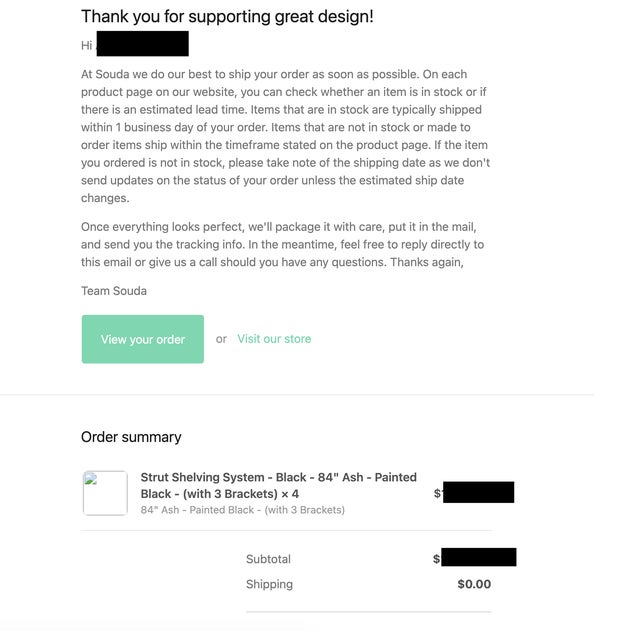 Strut Shelving System - A Set of 4 Shelves For Sale - Image 4 of 4