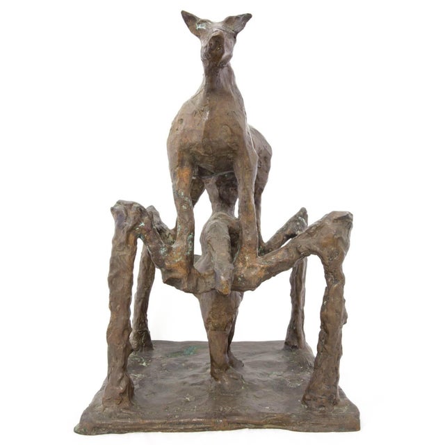 Cow on a trapeze Signed and dated 1957 marked 2- II (could be from an edition of 2, please see photos) The sculpture is...