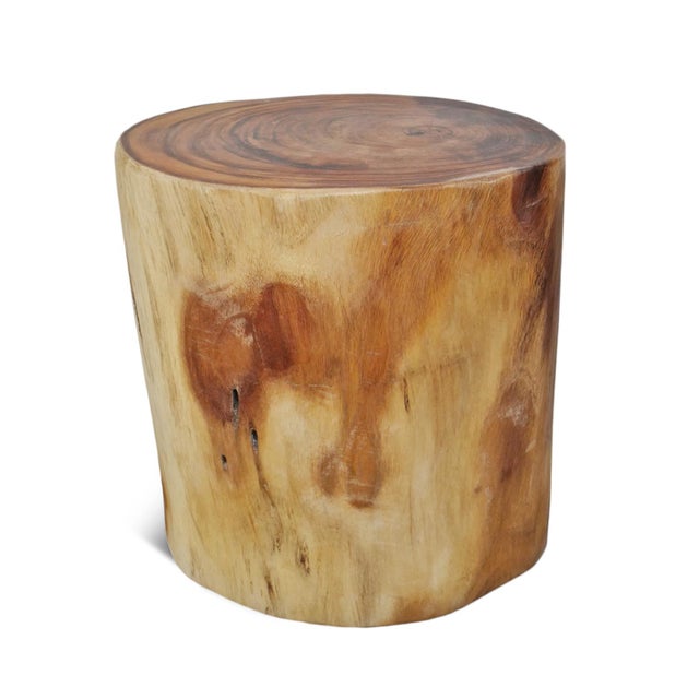 2020s Teak Root Oval Stool / Side Table For Sale - Image 5 of 5