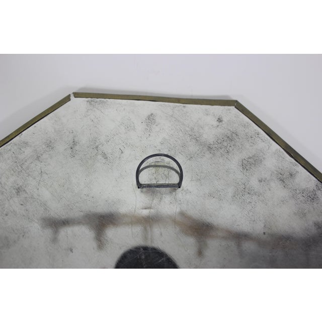 Vintage Moroccan Octagonal Brass Mirror Mid Century Modern For Sale - Image 11 of 11