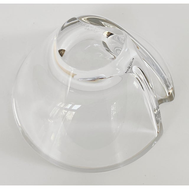 Vintage Goran Warff Artist Art Glass Bowl for Kosta Boda For Sale - Image 9 of 15