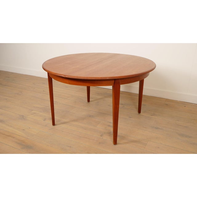 Vintage Teak Dining Table, 1950s For Sale - Image 10 of 12