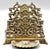 Art Nouveau solid brass letter rack with a lovely pierced design and swirls. It features two slots for letters and...