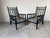 Modern Black Ebonized Bobbin Spindle Accent Lounge Chairs – A Pair For Sale - Image 11 of 12