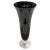 Large Mid-Century Italian Black Glass Artistic Vase with Crystal Base, 1980s For Sale - Image 14 of 14