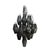 Pair of Modernist Smoked Gray Murano Glass Diamond-Form Polyhedral Wall Sconces For Sale - Image 14 of 18