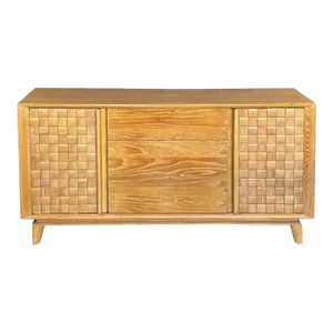 1950s Paul László for Brown-Saltman Basket Weave Sideboard