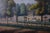 E. Robinef, French Park Landscape, Oil Painting, 1935 For Sale - Image 7 of 9