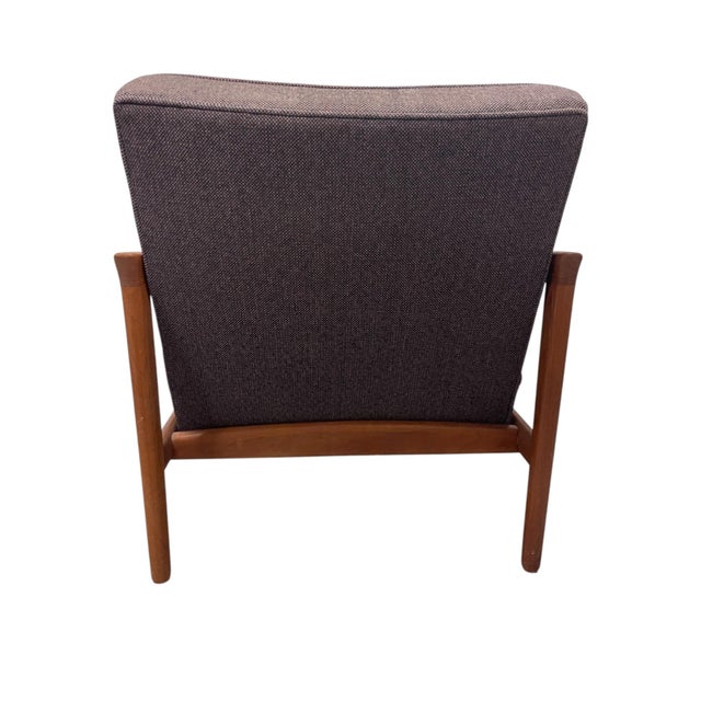 Mid-Century Modern Scandinavian Teak Lounge Arm Chair For Sale - Image 10 of 12