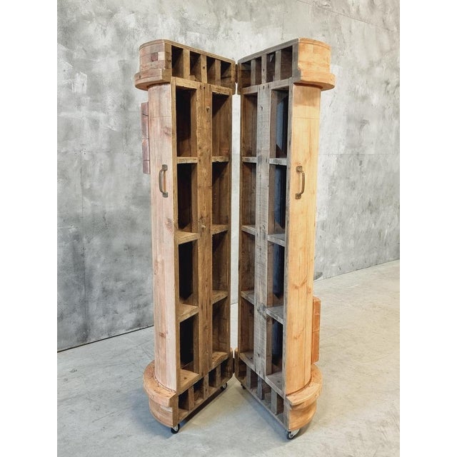 Vintage Industrial Drinks Cabinet in Pine, 1930s For Sale - Image 6 of 18