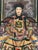 Chinoiserie Reverse Painted Chinese Qianlong Emperor & Empress (Nobles) Rosewood Framed Ancestor Paintings - A Pair For Sale - Image 3 of 13