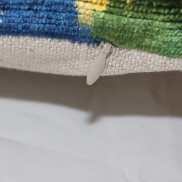Contemporary Contemporary Velvet Ikat Bohemian Throw Pillow For Sale - Image 3 of 7