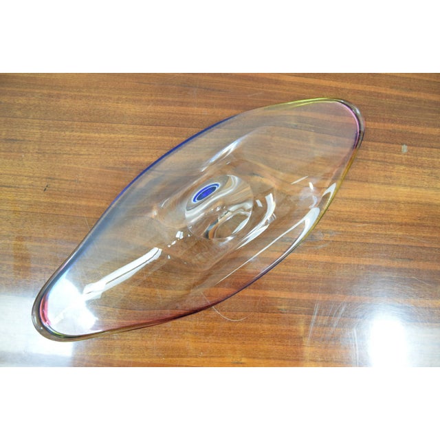 Mid-Century Bohemia Glass Bowl, 1960´s For Sale - Image 9 of 10