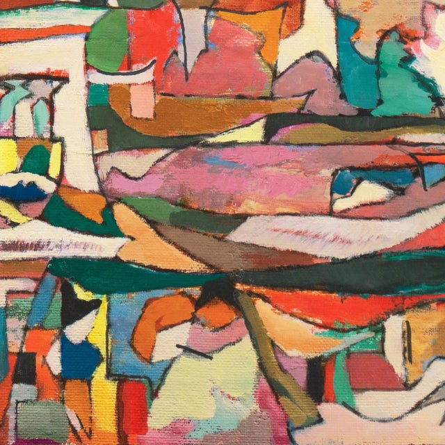 'Abstract Landscape' by Ellwood Graham, Corcoran, Whitney, Art Institute of Chicago, San Francisco Art Association, Los Angeles County Museum of Art For Sale In Monterey, CA - Image 6 of 9