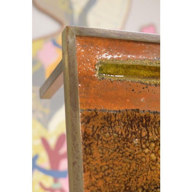 Ceramic Coffee Table in Lava Stone by Robert and Jean Cloutier Frères, 1950s For Sale - Image 9 of 18