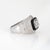 Contemporary Rock Crystal Diamond Dome Ring Estate 18k White Gold Sz 6.5 Cocktail Jewelry For Sale - Image 3 of 7