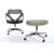 Dark Gray 1970s Chromcraft Style Space Age Acrylic Armchair With Rolling Footstool For Sale - Image 8 of 12