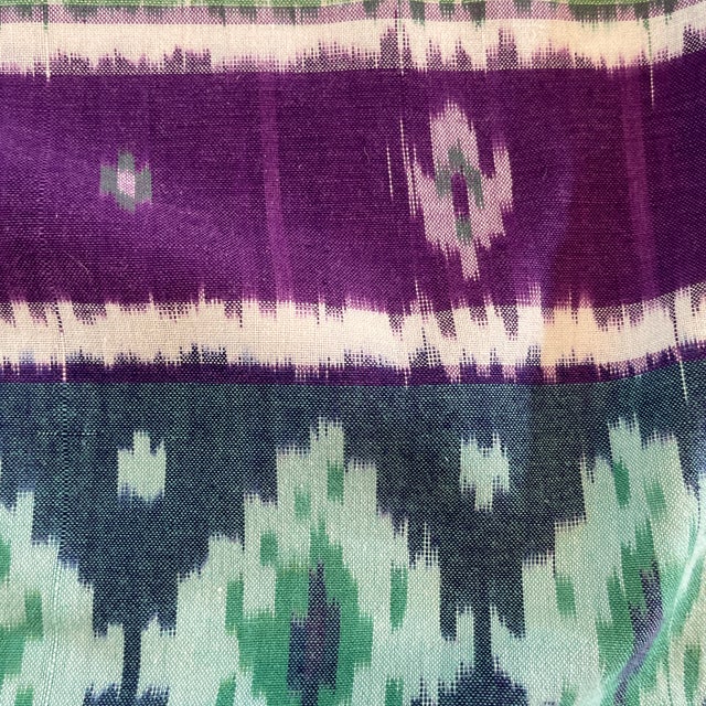 Ikat Pillow Covers- a Pair For Sale - Image 4 of 12