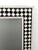 Plastic Art Deco Style Black & White Resin in Diamond Design Mirror & Console, Set of 2 For Sale - Image 7 of 12