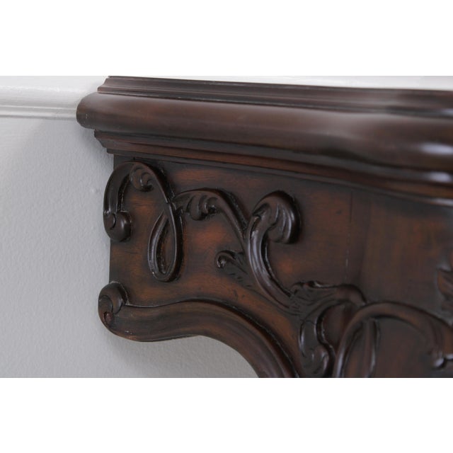 Brown Maitland Smith Mahogany Louis XV Style Console Table For Sale - Image 8 of 15