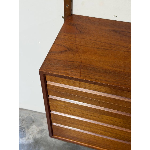 Wood In Style of Poul Cadovius Royal System Teak Modular Wall Unit Danish Mid-Century Modern 1960s For Sale - Image 7 of 17