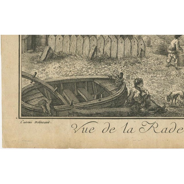 View of the Harbor of St Pierre, 1800s, Paper For Sale - Image 3 of 10