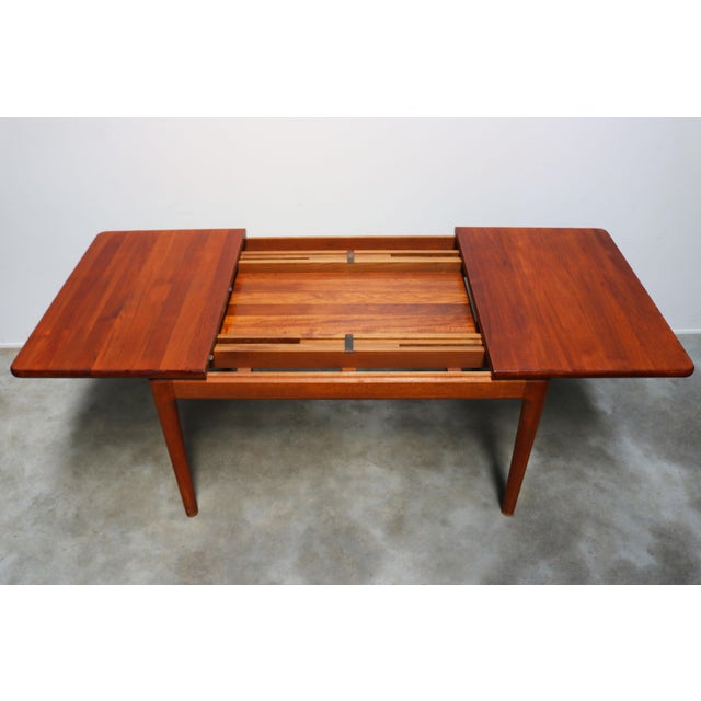 Danish Extendable Teak Dining Table by Glostrup Møbelfabrik, 1965 For Sale - Image 6 of 12