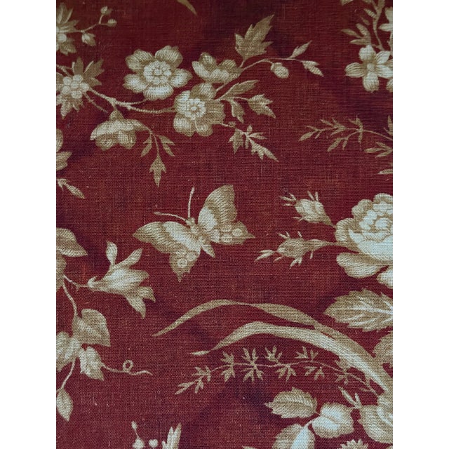 2020s Ralph Lauren Eliza Floral Sunbaked Red Fabric Frl5146/01 Archival Florals Collection 5 Yards For Sale - Image 5 of 5