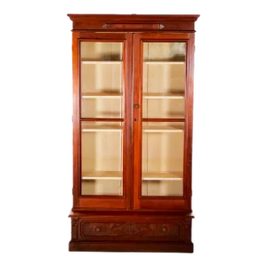 19th Century Victorian Style Two Door Bookcase / Cabinet