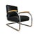 Tubax Armchair in Black Faux Leather For Sale - Image 17 of 17
