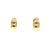 Contemporary Late 20th-Century 18k Yellow Gold Natural Diamond Pave Earrings, A Pair For Sale - Image 3 of 5
