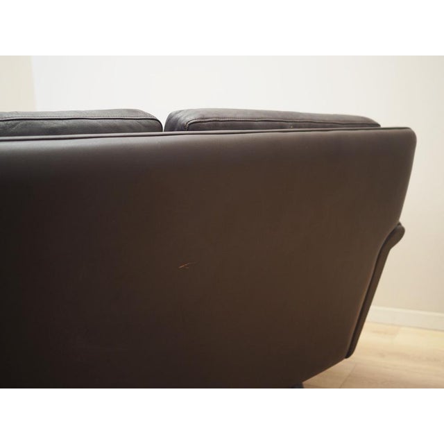 Danish Brown Leather Sofa by Aage Christiansen for Erhardsen & Andersen, 1960s For Sale - Image 13 of 18