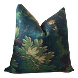 Dedar Schwarzwald in Verdure 12" x 20" Double-Sided Lumbar Pillows - a Pair For Sale