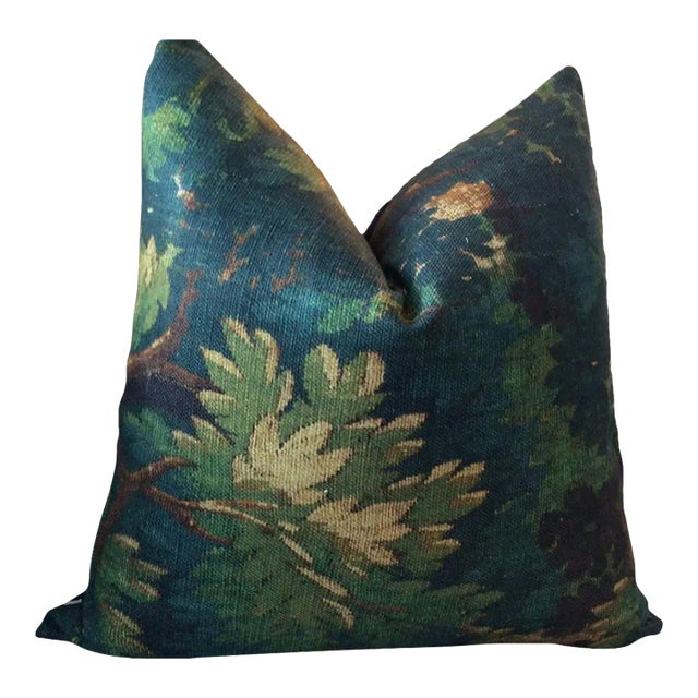 Dedar Schwarzwald in Verdure 12" x 20" Double-Sided Lumbar Pillows - a Pair For Sale