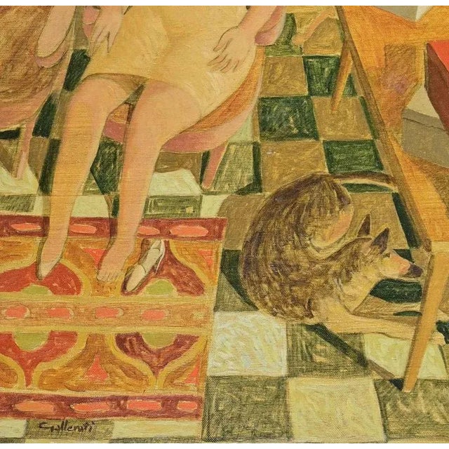 Oil on canvas realized by Alberto Gallerati (b. 1945) in 1970s. Hand signed. Very good condition. This piece is attributed...