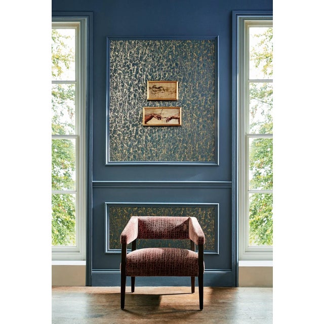 Traditional Zoffany Moresque Glaze Wallpaper in Huntsmans green - a Sample For Sale - Image 3 of 5