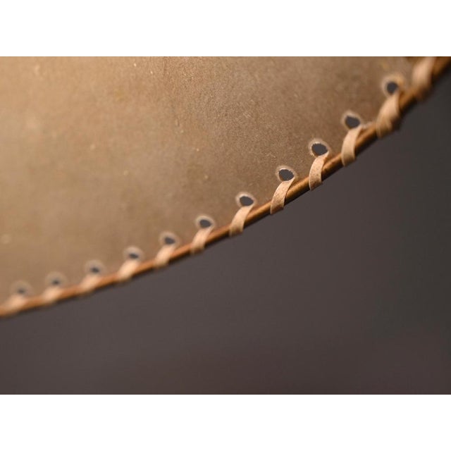 Large Italian Leather, Vellum and Rope Pendant by Max Ingrand, 1940s For Sale - Image 13 of 14