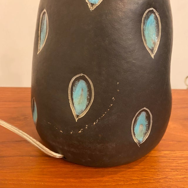 Ceramic Pair of Italian Pottery Table Lamps For Sale - Image 7 of 12