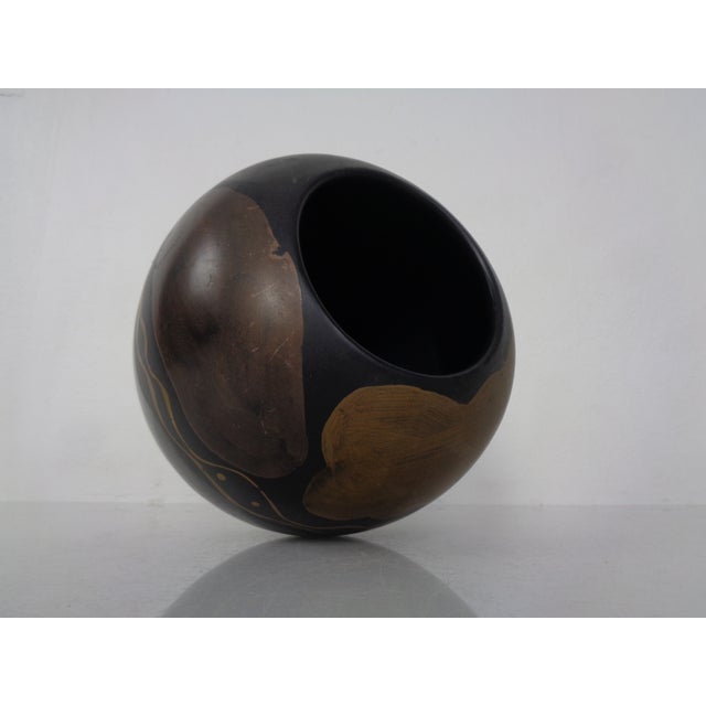 Studio Ceramic Ball Vase, Germany, 1970s For Sale - Image 12 of 18