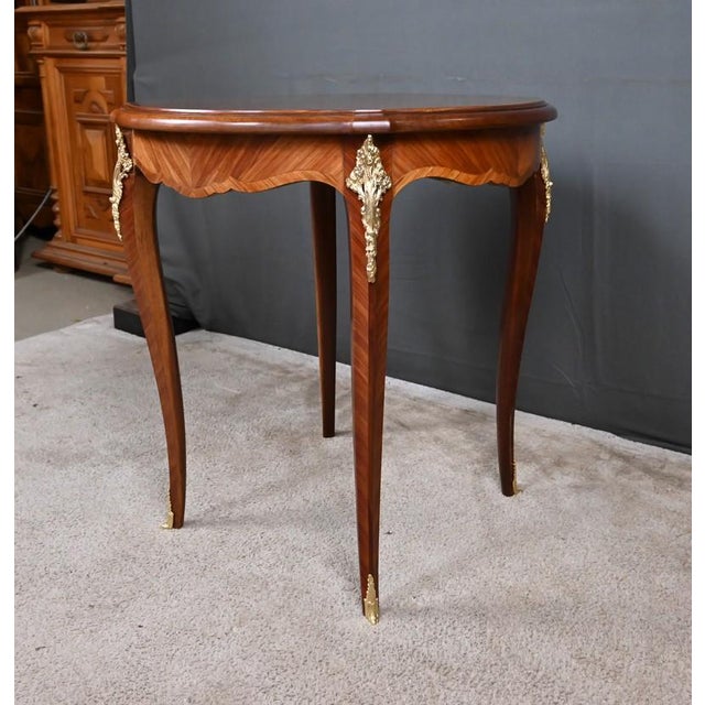 Louis XV Style Marquetry Coffee Table For Sale - Image 14 of 18