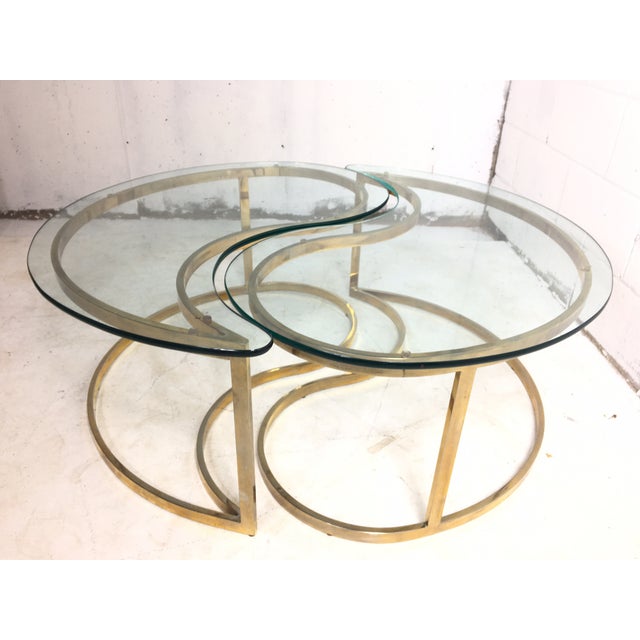 Brass Yin and Yang Coffee Table Chairish