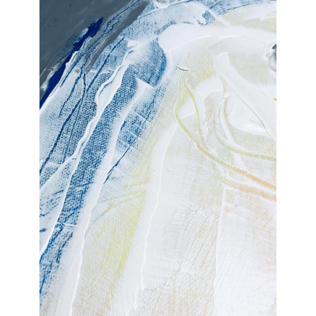 2020s Contemporary Original Painting “Horse in White” by Cassandra on Auker. Acrylic on Stretched Canvas. For Sale - Image 5 of 11