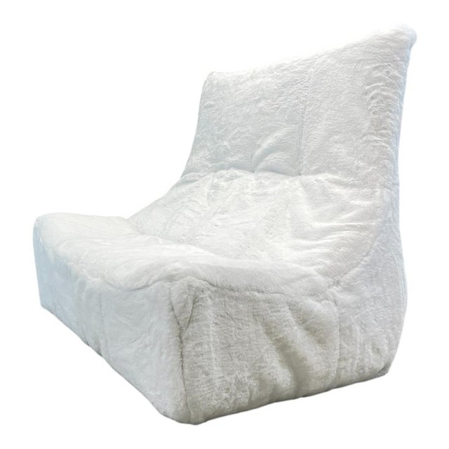 The Rock Sofa in White Fluffy Yeti Fabric by Gerard van den Berg for Montis For Sale - Image 16 of 16