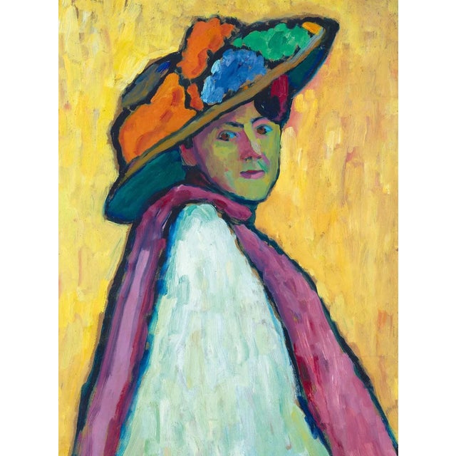 Figurative Gabriele Münter Portrait of Marianne Von Werefkin Official Exhibition Poster For Sale - Image 3 of 3
