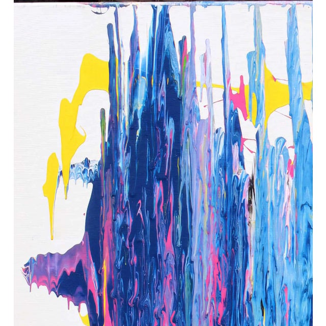 Abstract Composition, 1985, Canvas Painting For Sale - Image 4 of 5