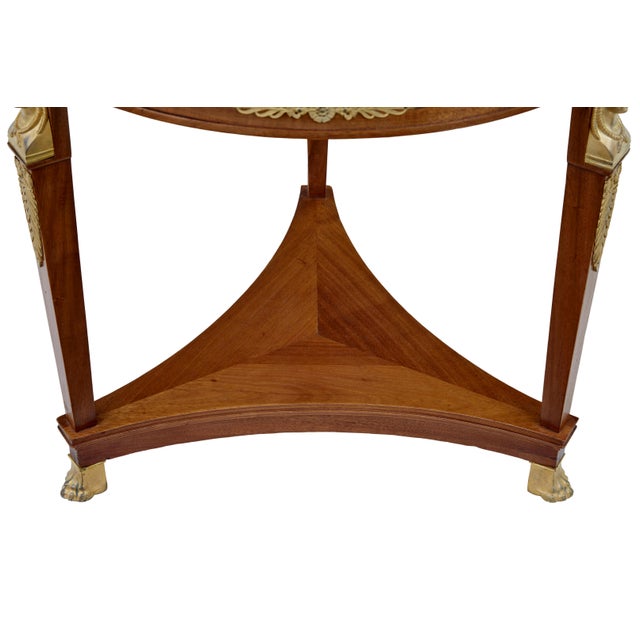 Swedish Empire Revival Mahogany Lounge Suite, 1900s, Set of 3 For Sale - Image 4 of 10