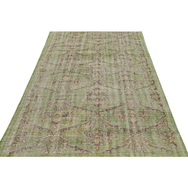 Art Deco 1960s Vintage Zeki Müren Art Deco Rug With Geometric Patterns For Sale - Image 3 of 7